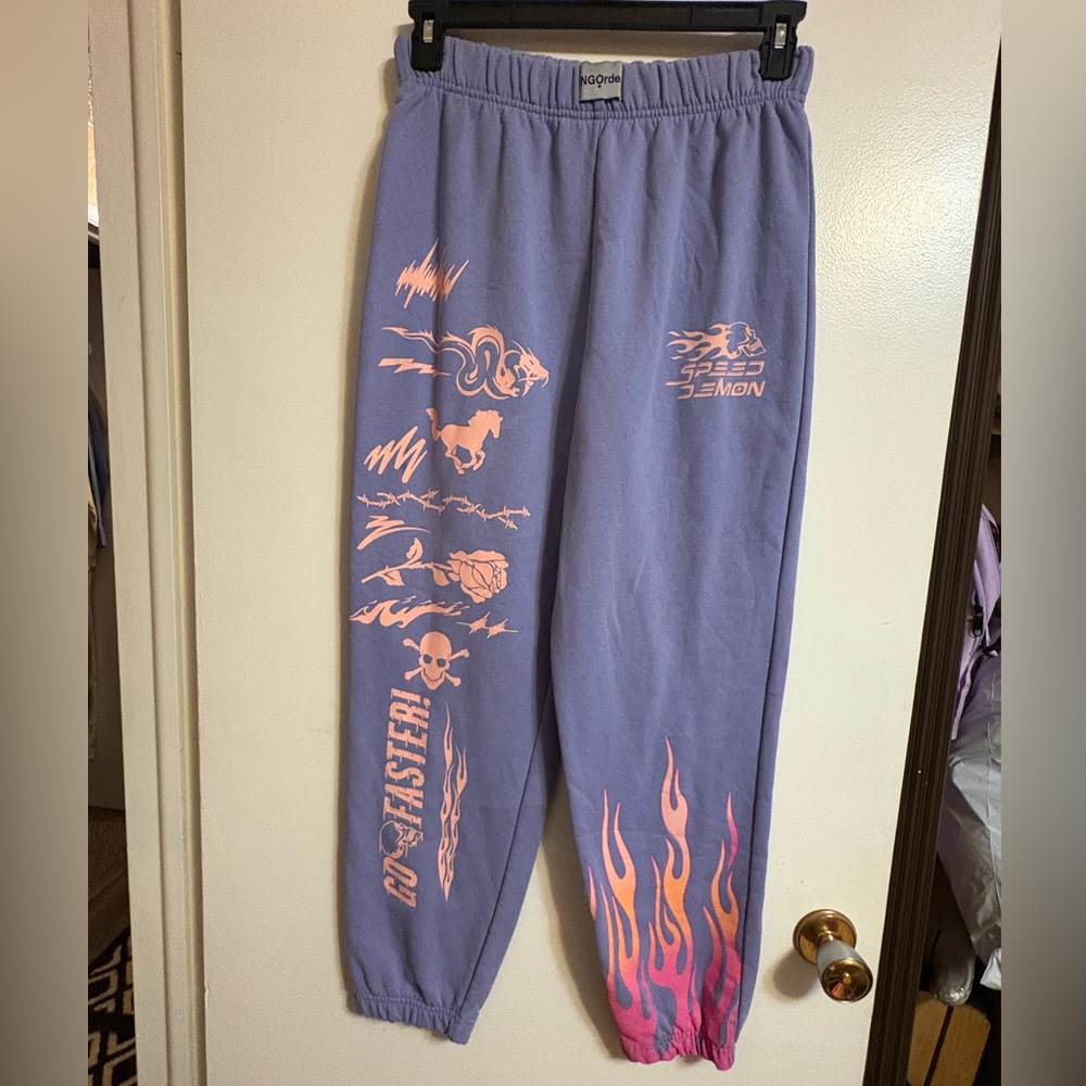 NGOrder Speed Demon Purple Jogger Sweatpants